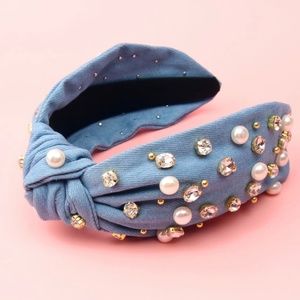 Jeweled Knot Headband for Women, BLING Headband